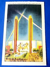 Postcard Hall of Communications 1939 New York World's Fair 1988 Repro WF6 picture