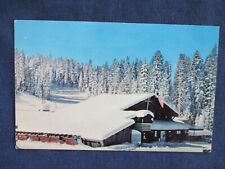 1950s California Yosemite National Park Badger Pass Ski House Lodge Postcard picture