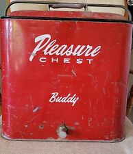 RED Vintage 1950s Pleasure Chest BUDDY ICE CHEST                   picture