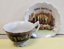 1950s LURAY CAVERNS, VA. Miniature Tea Cup and Saucer Set Souvenir GNCO JAPAN picture