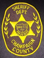 CHAMPAIGN COUNTY ILLINOIS SHERIFF DEPT. UNIFORM PATCH - 5 1/4