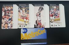  Rare NY Rangers blueback Metrocard set of 4. Mint Unused condition picture