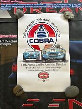 LMTD EDIT CARROLL SHELBY 50TH ANNIV COBRA ILLUSTRATED PRINT S. FOSTER POSTER GT picture