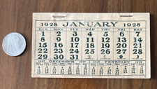 Very Rare Small Antique 1928 Calendar picture
