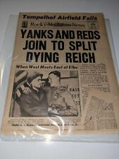 Old Newspaper WWII: 4-28-1945