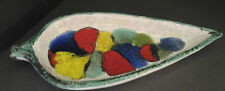 Italy Fused Glass Trinket Dish Mosaic Ceramic Mid Century Vintage picture