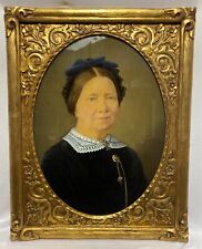 Rare Mid 19th Century B.F Ferguson Ivor-type Photograph Portrait Painting Framed picture