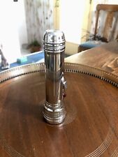 Vintage OLIN FLASHLIGHT~ Chrome~Light & Flasher Work~6 Inches~Works Great~Clean picture