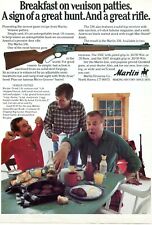 1981 Print Ad of Marlin 336 Deer Rifle venison patties recipe picture
