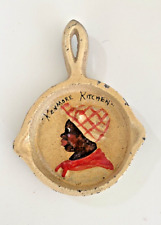 Vintage John Wright painted Cast Iron Frying Pan Ash Tray picture