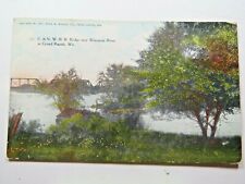 1918 Antique Postcard C. & N. W R R Bridge Wisconsin River Grand Rapids WI A5634 picture