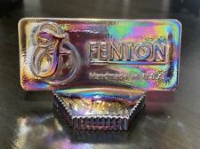 Fenton Art Carnival Glass Collectors/Store Display Sign Logo Iridescent Plum picture