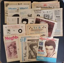 Lot Of 15 Elvis Presley Newspaper Inserts And Front Pages Some Local And Imports picture