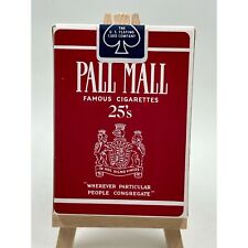 Vintage Pall Mall Famous Cigarettes 25's Bicycle U.S. Playing Card Company Cards picture
