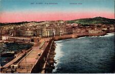Vtg Collotype Color Postcard Alger Algiers Vue Générale View from Harbor picture