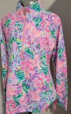Disney Parks Lilly Pulitzer Jacket Small 3/4 Zip Pullover Dreamin Minnie Daisy picture