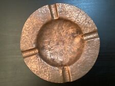 Antique / Vintage Hand Hammered Copper Rustic Ashtray picture
