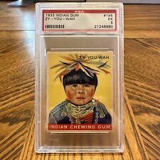 1933 Indian Gum #145 Zy - You - Wah PSA 5 EX picture