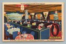 Riviera Restaurant, San Francisco, California, Postcard picture