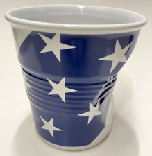 Revol Porcelain 646101 Crumple Cup America US Flag Ice Bucket Buffet France picture
