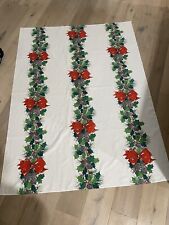Vintage  Christmas Table Linen Beautiful Bows And Pinecones picture