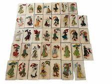 Bulk Lot 38x Cigarette Cards Flag Girls All Nations Antique Lovely Images (1908) picture