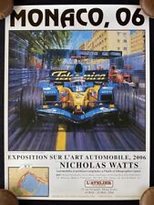 Fernando Alonso Wins Monaco Grand Prix 2006 Nicholas Watts Exposition Poster picture