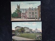 2COLORED POSTCARDS OF PROVIDENCE R.I. ST JOSEPH CHURCH & STATE CAPITAL picture