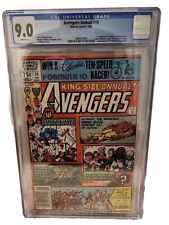 Avengers Annual #10 1981 CGC 9.0 White Page 1st App of Rogue Madelyn Pryor Book picture