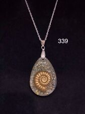 Real  20 mm Ammonite Necklace. 339 picture