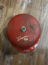 Vintage Simplex STR Fire Alarm Bell 4067-61 DC 24v 6” Bell Untested picture