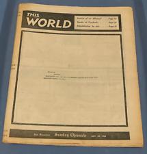 This World - San Francisco Chronicle - Nov. 24 1963 - Today Kennedy Is Dead picture