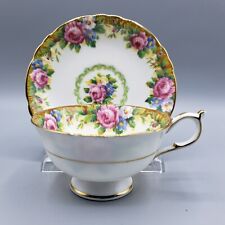 Vintage Paragon Teacup & Saucer Tapestry Rose Double Warrant England Tea Coffee picture