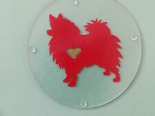 Pomeranian Dog Themed Trivet Chopping Cutting Board Home Decor Kitchen picture