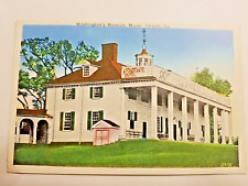 Postcard Vintage Washingtons Mansion. Mount Vernon, Va A42 picture