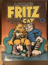 R. CRUMB'S FRITZ THE CAT: 3 BIG STORIES Illustrated 1969 Print Oversized Comic picture