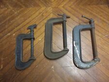 Lot of 3 Vintage C-Clamps picture