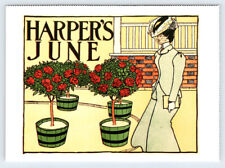 June 1896 Harper's Magazine Edward Penfield Reprint Postcard BRL18 picture