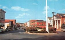 MILFORD, DE Delaware  WALNUT STREET SCENE  Stores~50's Cars  Chrome Postcard picture