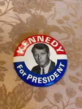 ORIGINAL 1968 Robert F. Kennedy For President Pinback Campaign Button - 3 1/2