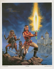 Clyde Caldwell SIGNED Fantasy Art Print RPG Cover ~ Island at Edge of the World picture