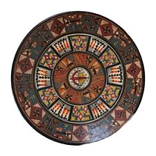 Vintage Cusco Peru Handcrafted Plate Folk Art Pottery Clay South America 10.75” picture