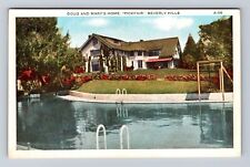 Beverly Hills CA-California, Doug & Mary's Home Pickfair, Vintage Postcard picture