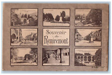 Vosges Grand Est France Postcard Souvenir de Remiremont c1910 Antique picture