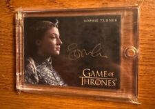 Rittenhouse Game of Thrones Art & Images Sophie Turner BLACK GOLD AUTO signed picture