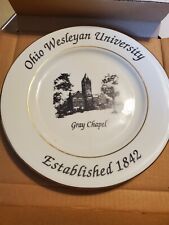 Ohio Wesleyan University Gray Chapel Ceramic plate picture