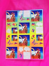 Vintage 1990’s Lisa Frank Rainbow Chaser Sticker Sheet picture