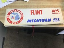 VINTAGE 1776 / 1976 Flint Michigan USA BICENTENNIAL BUMPER STICKER  picture
