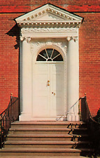 Postcard Doorway of Hammond-Harwood, Annapolis Maryland Vintage picture