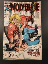 WOLVERINE (Vol. 2) #10 1st Battle With Sabretooth, Marvel Comics 1989 picture